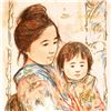 Image 2 : "Children's Day" Limited Edition Serigraph by Edna Hibel (1917-2014), Numbered and Hand Signed with 