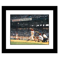 "Rose Hitting in Crosley Field" Framed Archival Photograph Featuring Pete Rose Taken by Photographer