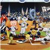 Image 2 : "Line Up At The Plate (Yankees)" is a Collectible Lithograph from Warner Bros. with Hologram Seal an