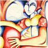 Image 2 : Alexandra Nechita, "Sea Affairs - Mikanos Island" Limited Edition Lithograph, Numbered and Hand Sign