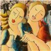 Image 2 : Oz El Hai, Original Mixed Media Painting on Board, Hand Signed with Certificate of Authenticity.
