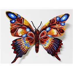 Patricia Govezensky- Original Painting on Cutout Steel "Butterfly CV"