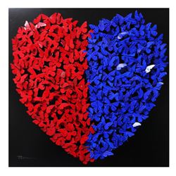 Patricia Govezensky- Original 3D Metal Art "Heart"