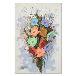 Manuel Munoz Merida (1920-2010), Original Oil Painting on Canvas, Hand Signed with Certificate of Au