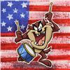 Image 2 : Looney Tunes - "Patriotic Series: Taz" Limited Edition on Gallery Wrapped Canvas, from an edition of