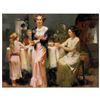 Image 1 : Pino (1939-2010) - "The Gathering" Artist Embellished Limited Edition on Canvas (48" x 36"), PP Numb