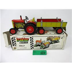 Kovap  Fetor  Tin Litho Tractor Trailer with Box