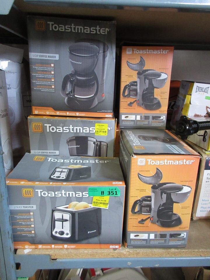 10 Toastmaster Coffee Makers & One Toaster