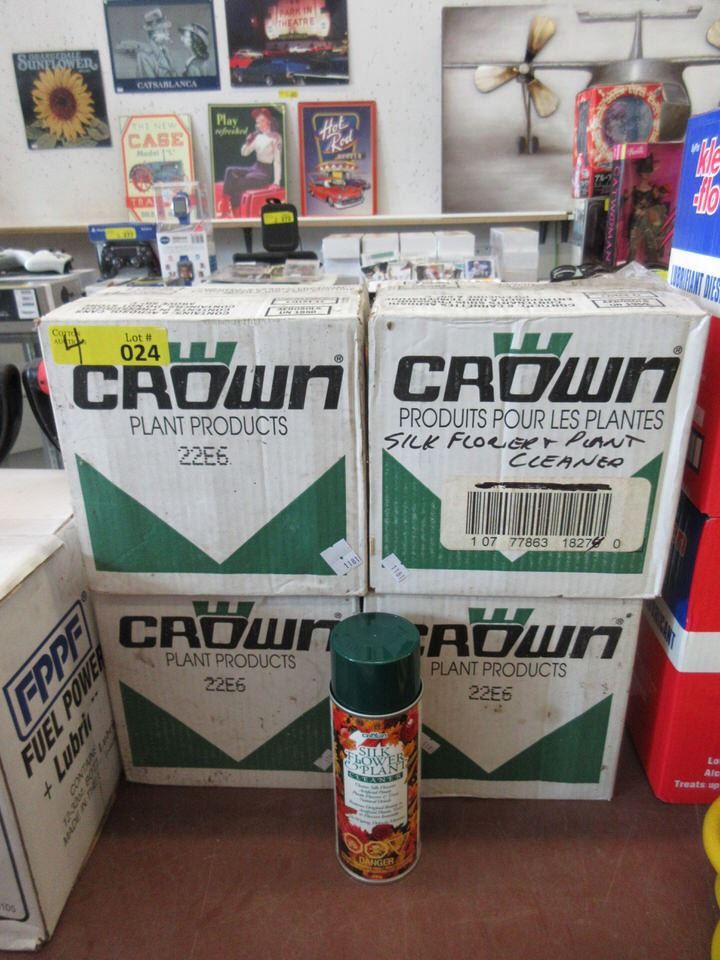 4 Cases of Crown Silk Flower & Plant Cleaner