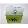 Image 2 : Blue Topaz Sterling Silver Solitaire Ring