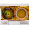 Image 1 : 2 New Jade Bangle Bracelets In Box