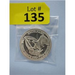 1 Oz .999 Fine Silver Engelhard Round