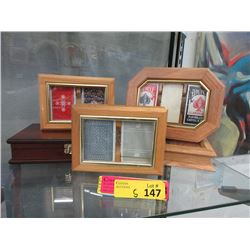 5 Wood Boxed Playing Cards Sets