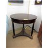 Image 1 : Round Accent Table with Drawer
