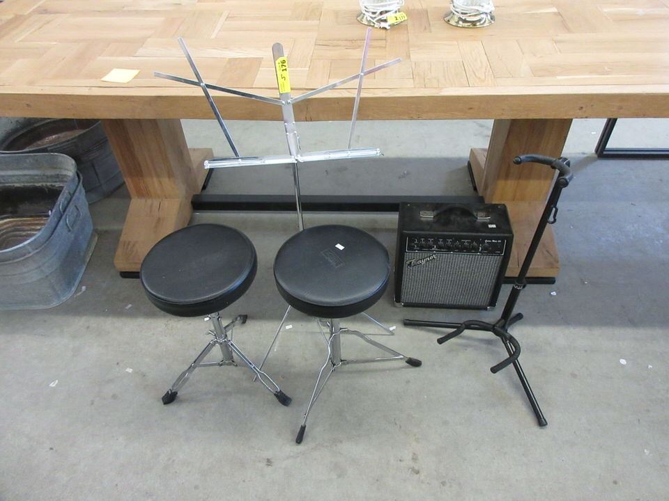 Traynor Guitar Amp, Drum Stools and more