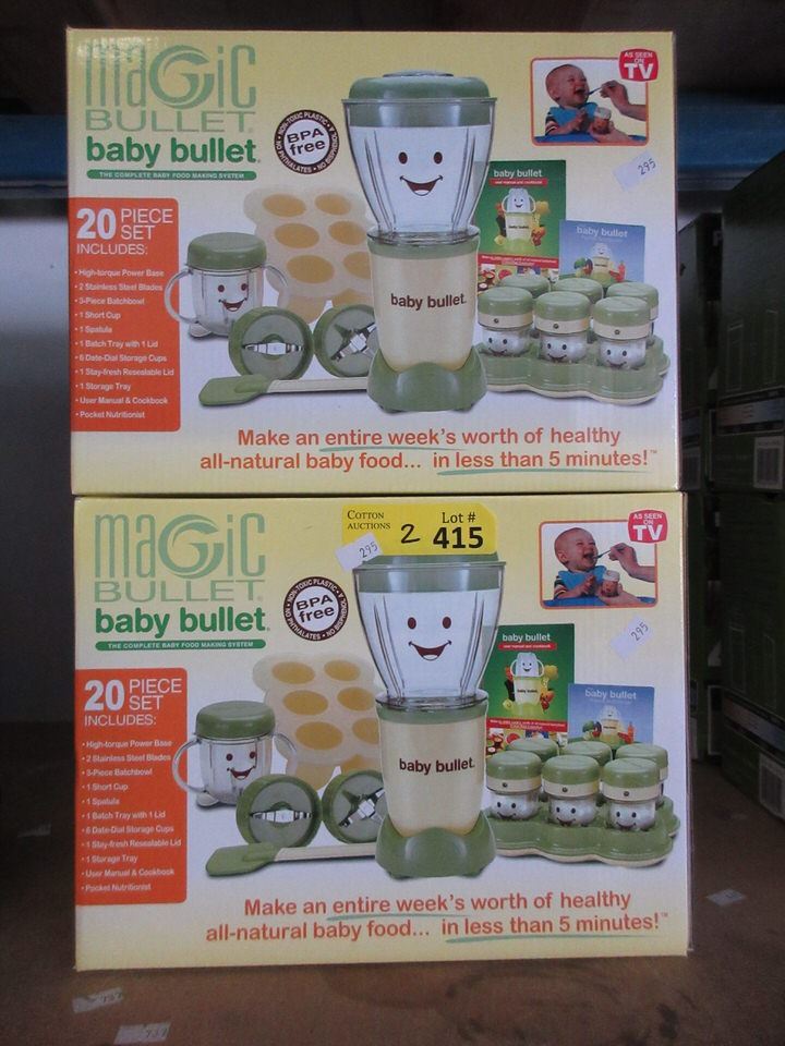 2 New Magic Bullet Baby Bullets