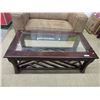 Image 1 : Glass Topped Coffee Table