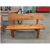 Image 1 : Four Foot Long Hand Crafted Cedar Bench