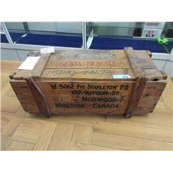 Plasma Glass Box Converted to Soldiers Chest