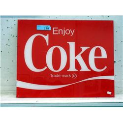 Vintage Acrylic Coca-Cola Sign