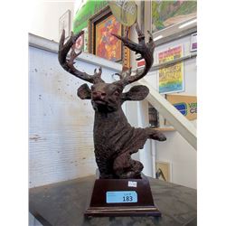 Resin Deer Bust - 21" Tall on 7x 7" Base