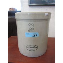 Vintage Medalta 2 Imperial Gallon Crock
