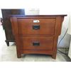 Image 1 : Large 2 Drawer End Table / Night Stand