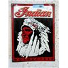 Image 1 : Vintage Porcelain 12 x 16" Indian Motorcycle Sign