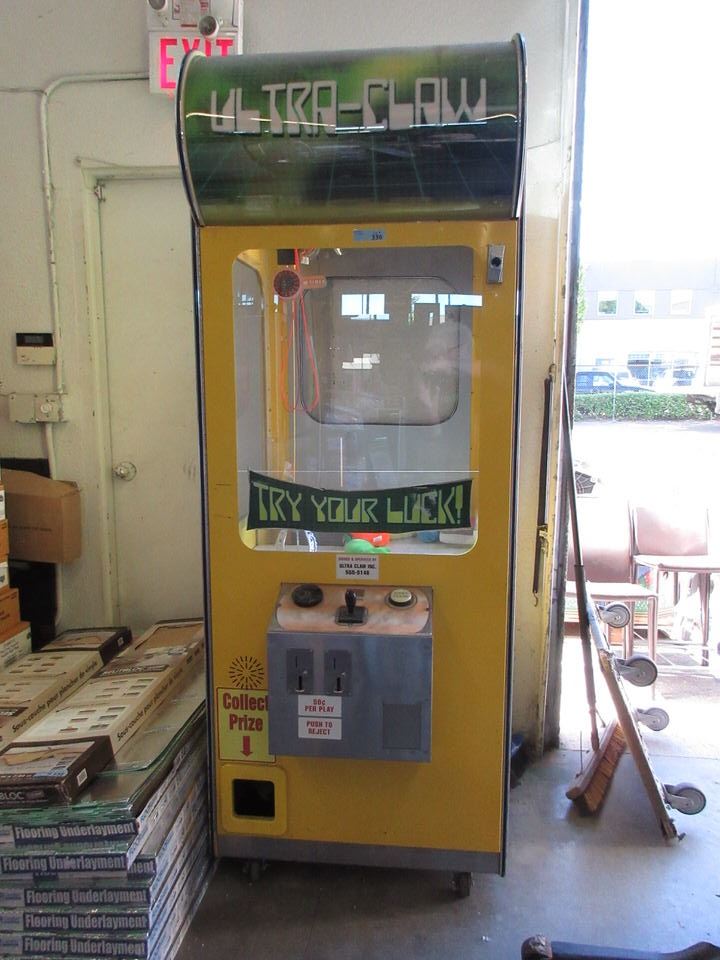 Commercial Coin Operated "Ultra Claw" Machine
