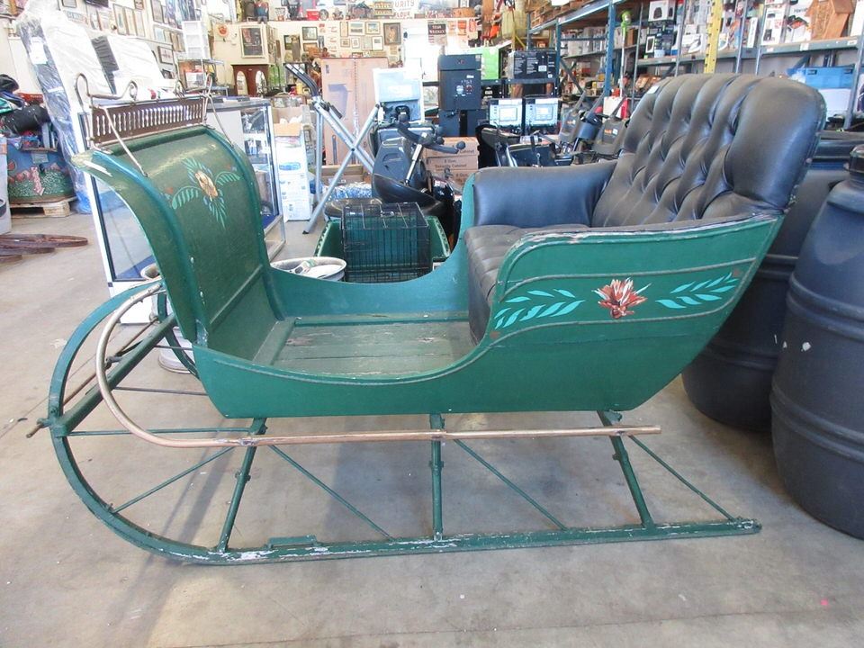 Vintage Horse Drawn Cutter Sleigh Circa 1900