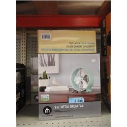 Colour-Changing Tape Light & 2 Fans