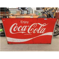 Large Vintage 1970s Embossed Steel Coca-Cola Sign