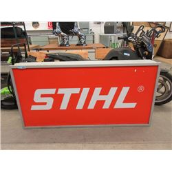 Large Illuminated STIHL Advertising Sign