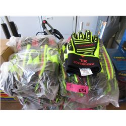 12 Pairs of XL RazorBack Gloves