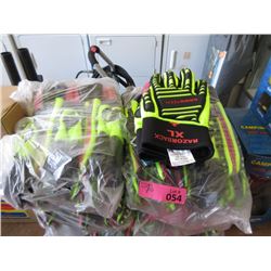 12 Pairs of XL RazorBack Gloves