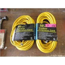 2 New 50 Foot Extension Cords