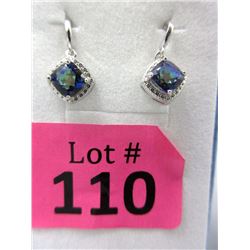 New Mystic Topaz & Diamond Dangle Earrings
