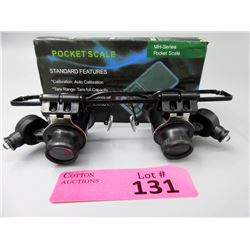 New Jeweler's Weigh Scale & Illuminated Loupe