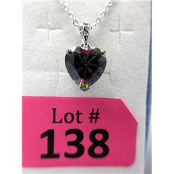 Mystic Topaz Heart Necklace