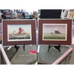 Pair of Weber Ltd. Edition Prairie Prints