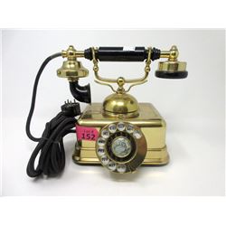 Vintage Brass & Bakelite Cradle Telephone
