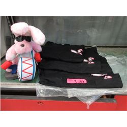 Vintage 10" Energizer Rabbit & 3 New T-Shirts