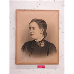 Antique Portrait on Stretched Canvas