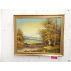 Vintage Cantrell Oil on Canvas Painting