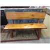 Image 1 : Live Edge 4 Foot Hand Crafted Cedar Bench