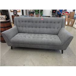 80" Grey Fabric Upholstered Sofa - Floor Sample