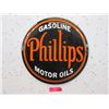 Image 1 : Vintage 16" Phillips Motor Oil Porcelain Sign