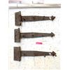 Image 1 : 3 Iron Hinge Coat Racks - 7" x 20"