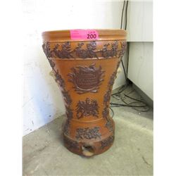 Vintage Glazed Ceramic Patio Planter