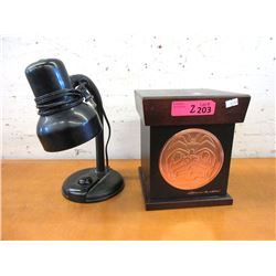 Clarence Q Wells Keepsake Box & Desk Lamp